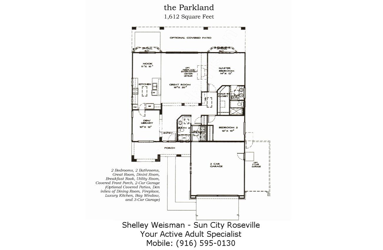 Sun City Roseville House Floor Plans 55+ Active Adult